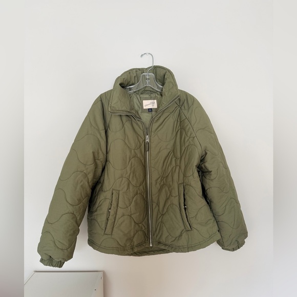Universal Thread Jackets & Blazers - Universal Thread Olive Quilted Jacket
